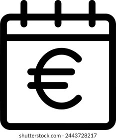 Símbolo de icono de calendario imagen vectorial