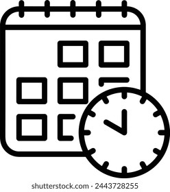 Símbolo de icono de calendario imagen vectorial