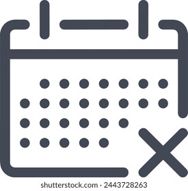 Calendar icon symbol vector image