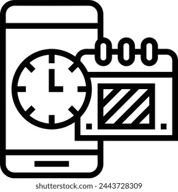 Calendar icon symbol vector image
