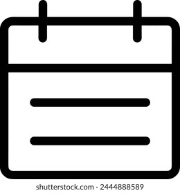 Símbolo de Vector de calendario Imagen