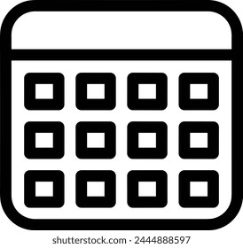 Calendar icon symbol vector image