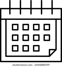 Calendar icon symbol vector image