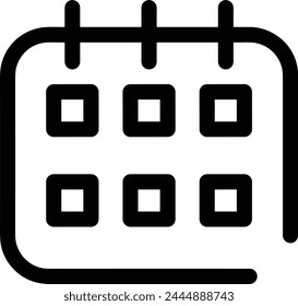 Calendar icon symbol vector image