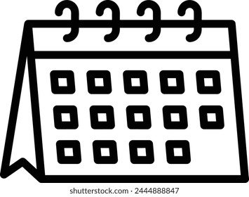 Calendar icon symbol vector image