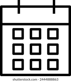 Calendar icon symbol vector image