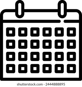 Calendar icon symbol vector image