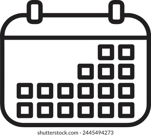 Calendar icon symbol vector image