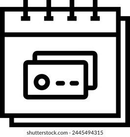 Calendar icon symbol vector image