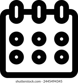 Calendar icon symbol vector image