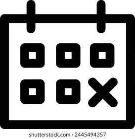 Calendar icon symbol vector image