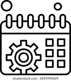 Calendar icon symbol vector image