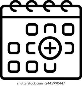 Símbolo de Vector de calendario Imagen