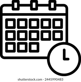 Símbolo de Vector de calendario Imagen