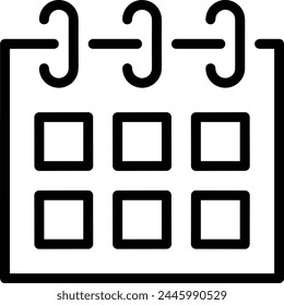 Calendar icon symbol vector image