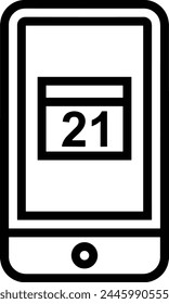 Símbolo de Vector de calendario Imagen