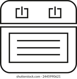 Símbolo de Vector de calendario Imagen
