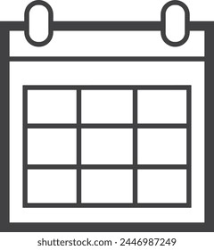 Símbolo de Vector de calendario Imagen