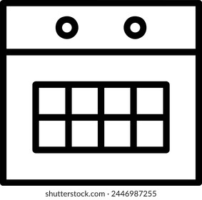 Calendar icon symbol vector image