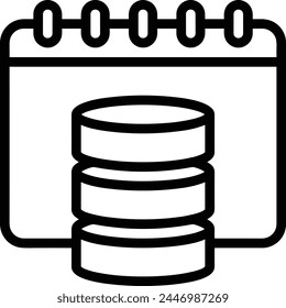 Calendar icon symbol vector image