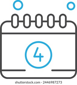 Calendar icon symbol vector image