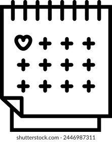 Símbolo de Vector de calendario Imagen