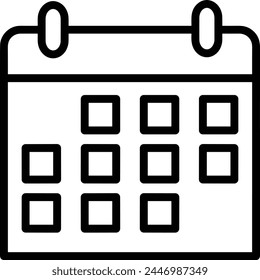 Calendar icon symbol vector image