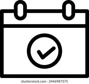 Calendar icon symbol vector image