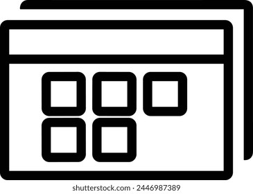 Símbolo de Vector de calendario Imagen