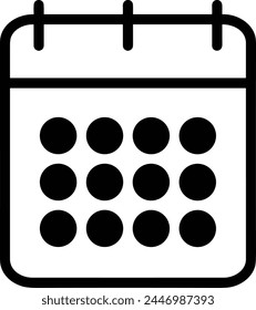Calendar icon symbol vector image