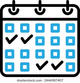 Calendar icon symbol vector image