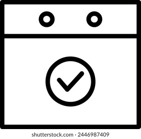 Símbolo de Vector de calendario Imagen