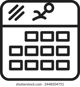 Símbolo de Vector de calendario Imagen
