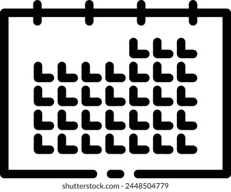 Calendar icon symbol vector image