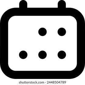 Calendar icon symbol vector image