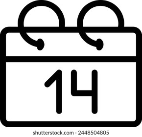 Calendar icon symbol vector image