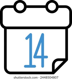 Símbolo de Vector de calendario Imagen