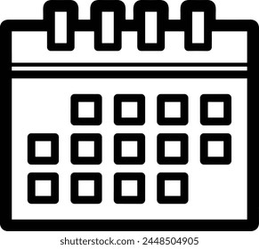 Calendar icon symbol vector image