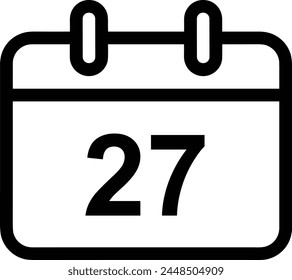 Calendar icon symbol vector image