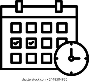Calendar icon symbol vector image