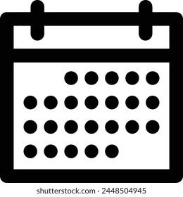Calendar icon symbol vector image