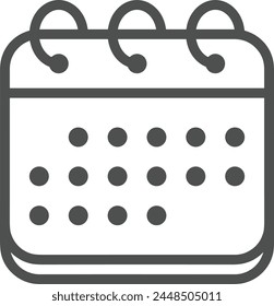 Calendar icon symbol vector image