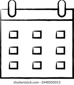 Calendar icon symbol vector image