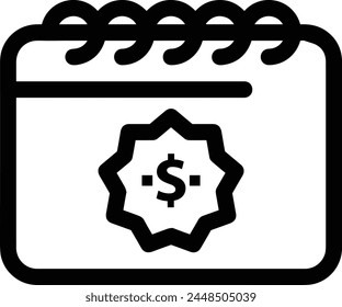 Símbolo de Vector de calendario Imagen