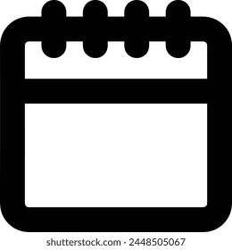 Calendar icon symbol vector image