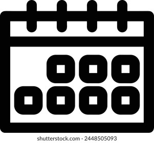 Calendar icon symbol vector image