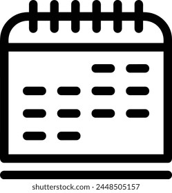 Símbolo de Vector de calendario Imagen