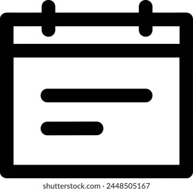 Símbolo de Vector de calendario Imagen