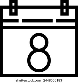 Símbolo de Vector de calendario Imagen