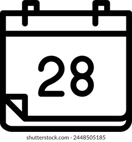 Símbolo de Vector de calendario Imagen